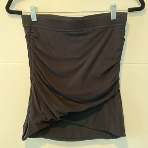 James Perse tulip front black skirt